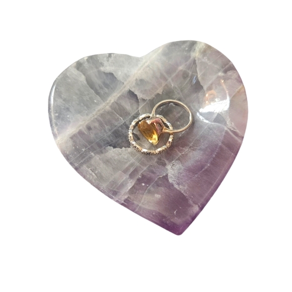Fluorite Heart Dish - Picture 2 of 7